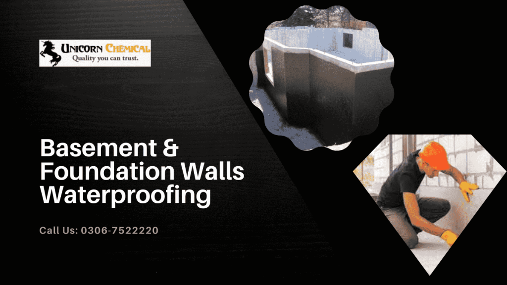 Basement and foundation walls waterproofing