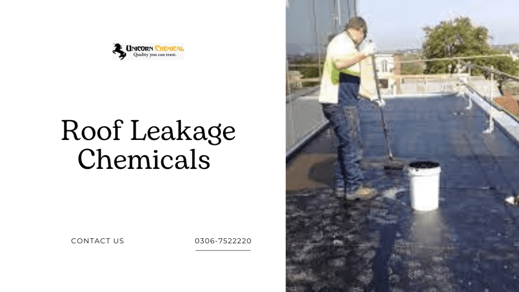 Roof leakage chemicals